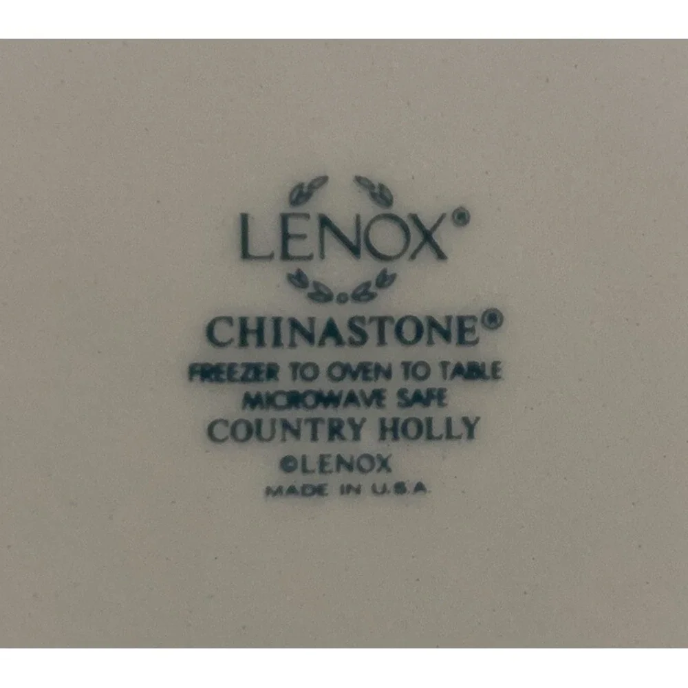 Lenox Country Holly Oval Serving Platter 14